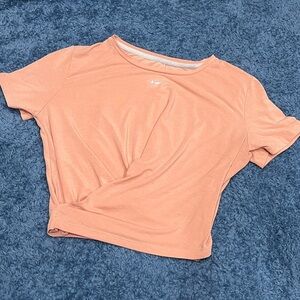 Nike Women's Twisty/Cropped Peach Tee